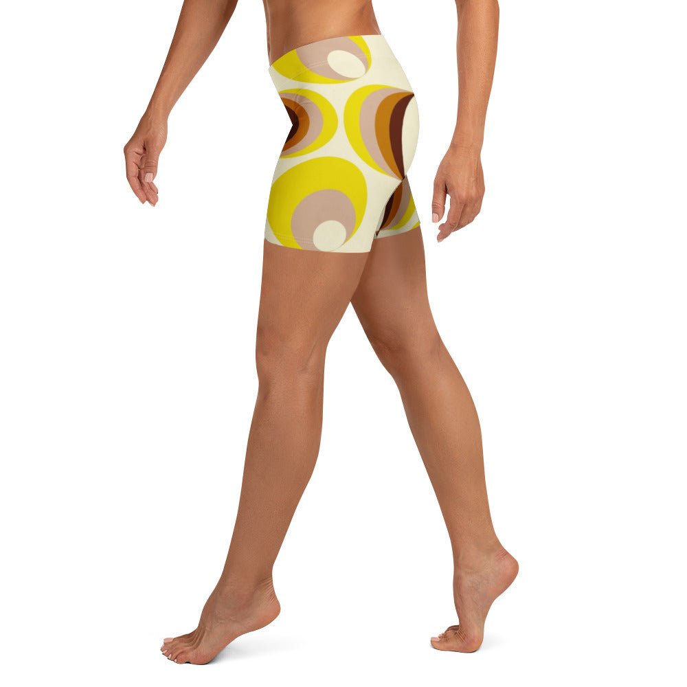 Women Surf Shorts - Retro Riptide - Esdushi